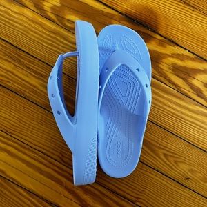 Crocs flip flops, worn twice